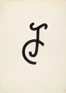 Cattle Brand, c. 1936. Creator: J.Henry Marley