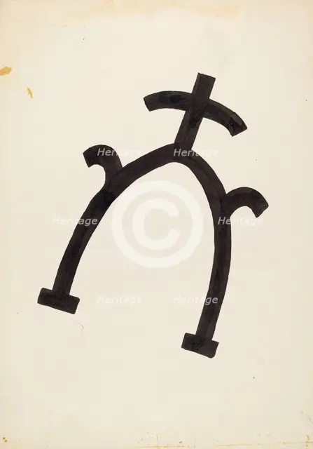 Cattle Brand, c. 1936. Creator: J.Henry Marley.