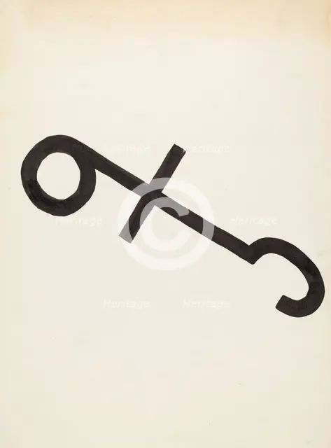 Cattle Brand, c. 1936. Creator: J.Henry Marley.