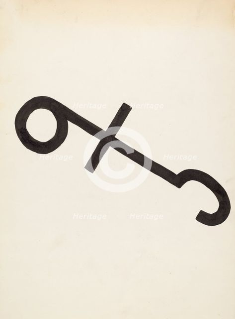 Cattle Brand, c. 1936. Creator: J.Henry Marley.