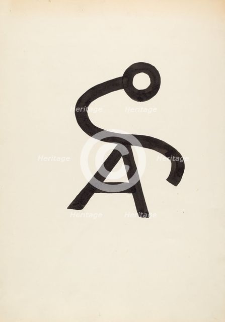 Cattle Brand, c. 1936. Creator: J.Henry Marley.