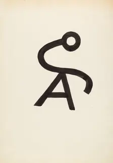 Cattle Brand, c. 1936. Creator: J.Henry Marley
