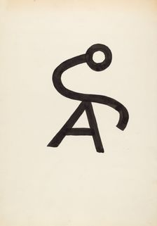 Cattle Brand, c. 1936. Creator: J.Henry Marley