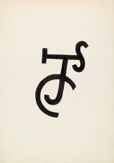 Cattle Brand, c. 1936. Creator: J.Henry Marley
