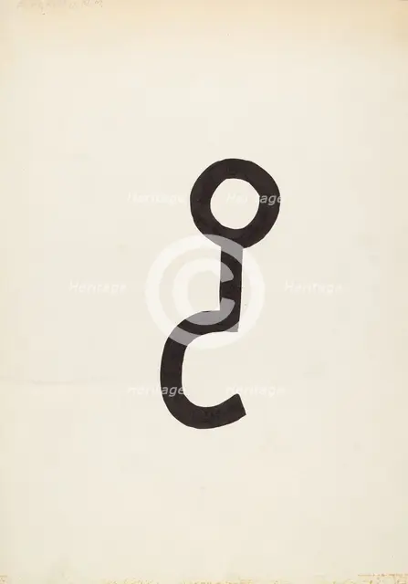 Cattle Brand, c. 1936. Creator: J.Henry Marley.