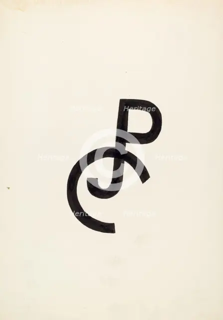Cattle Brand, c. 1936. Creator: J.Henry Marley.