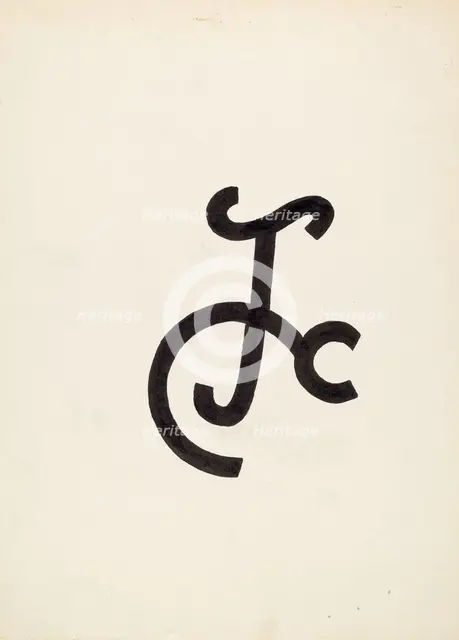 Cattle Brand, c. 1936. Creator: J.Henry Marley.