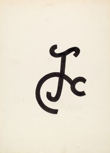 Cattle Brand, c. 1936. Creator: J.Henry Marley