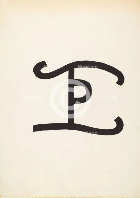 Cattle Brand, c. 1936. Creator: J.Henry Marley.
