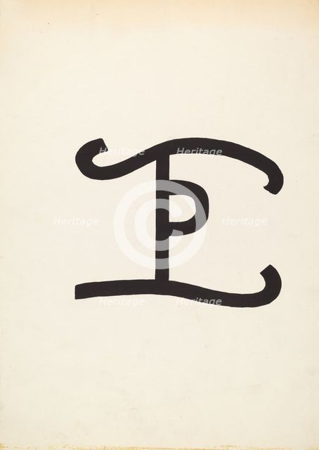 Cattle Brand, c. 1936. Creator: J.Henry Marley.