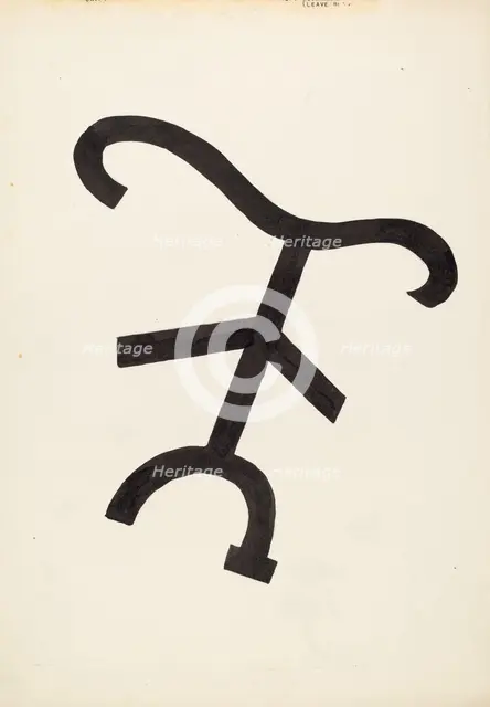 Cattle Brand, c. 1936. Creator: J.Henry Marley.
