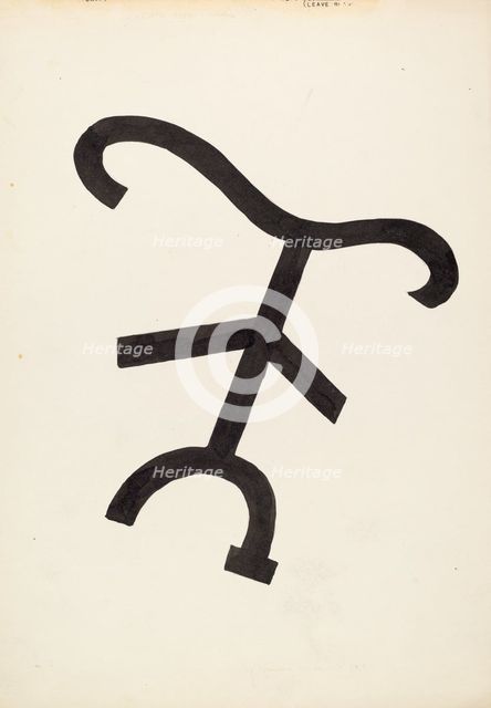 Cattle Brand, c. 1936. Creator: J.Henry Marley.