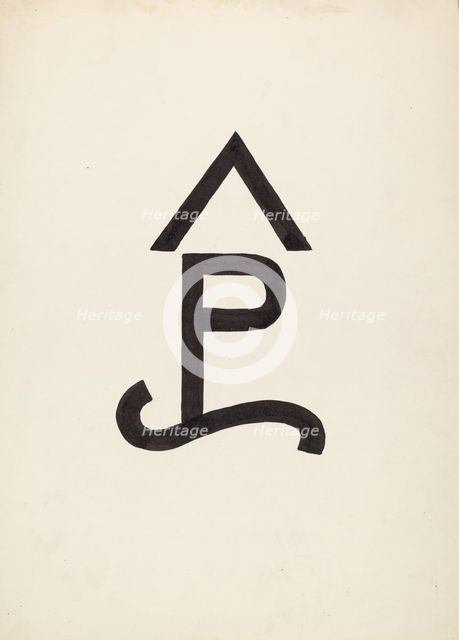Cattle Brand, c. 1936. Creator: J.Henry Marley.