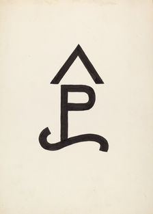 Cattle Brand, c. 1936. Creator: J.Henry Marley