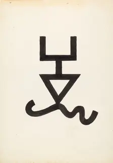 Cattle Brand, c. 1936. Creator: J.Henry Marley