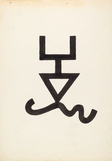 Cattle Brand, c. 1936. Creator: J.Henry Marley