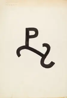 Cattle Brand, c. 1936. Creator: J.Henry Marley