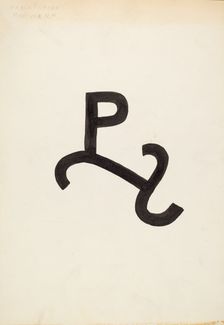 Cattle Brand, c. 1936. Creator: J.Henry Marley