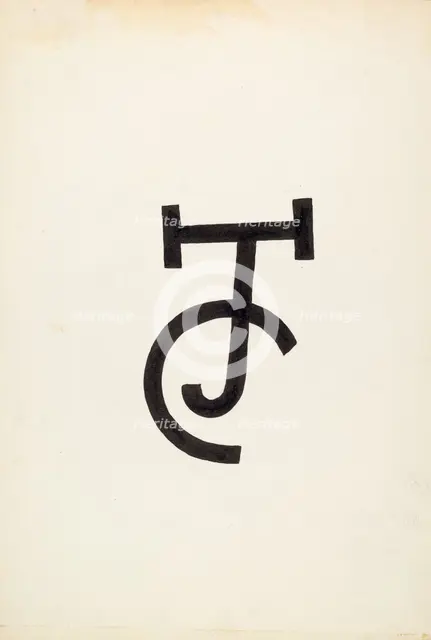 Cattle Brand, c. 1936. Creator: J.Henry Marley.