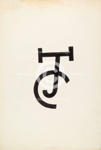 Cattle Brand, c. 1936. Creator: J.Henry Marley.