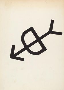 Cattle Brand, c. 1936. Creator: J.Henry Marley