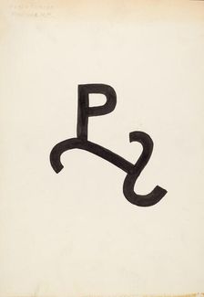 Cattle Brand, c. 1936. Creator: J.Henry Marley