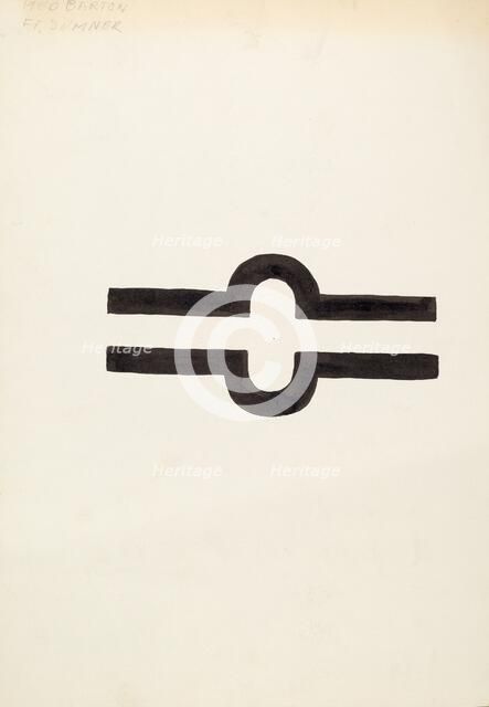 Cattle Brand, c. 1936. Creator: J.Henry Marley.