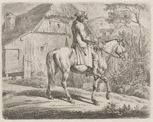 Cattle Dealer on Horseback, 1811. Creator: Johann Adam Klein