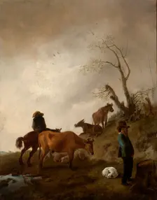 Cattle in Pasture, c1650. Creator: Pieter Wouwerman