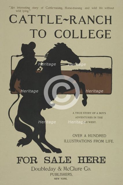 Cattle-ranch to college, c1895 - 1911. Creator: Unknown.