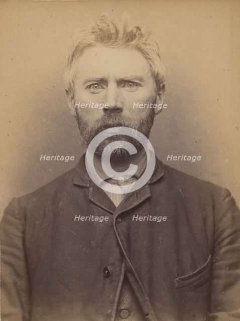 Catty. Nicolas, Pierre, François. 47 ans, né à Fressenneville (Somme). Mécanicien. Anarchi..., 1894. Creator: Alphonse Bertillon.