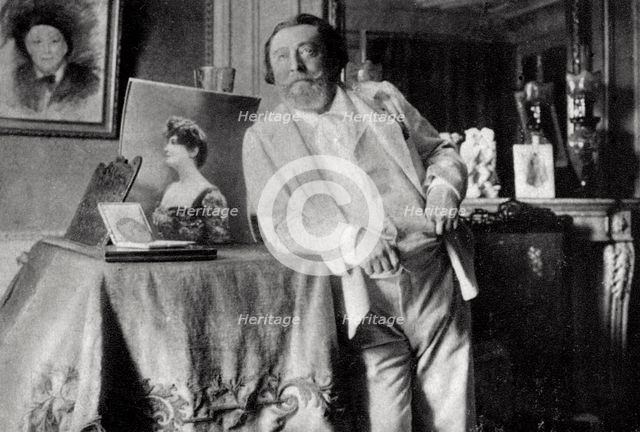 Catulle Mendes, French poet and man of letters, 1906. Artist: Unknown