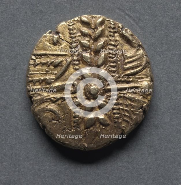 Catuvellaunian Stater (obverse), c. 40-20 B.C.. Creator: Unknown.