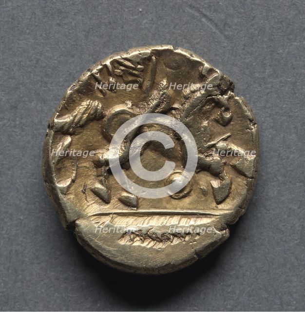 Catuvellaunian Stater (reverse), c. 40-20 B.C.. Creator: Unknown.