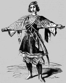 Caucasian Prince in Military costume (Christian) 1854. Creator: Unknown