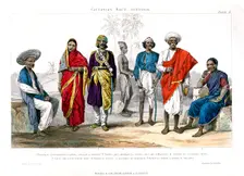 Caucasian Race, Hindus 1800-1900.Artist: A Portier