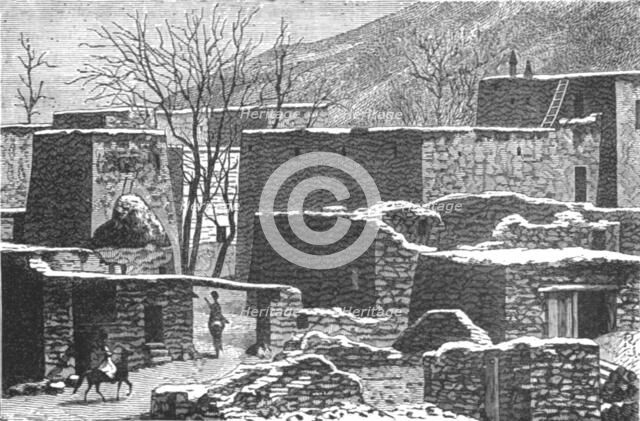 ''Caucasian village in Winter; The Caucasus', 1875. Creator: Unknown.