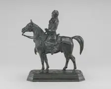 Caucasian Warrior, model c. 1870, cast by 1873. Creator: Antoine-Louis Barye