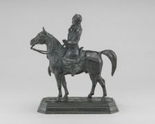 Caucasian Warrior, model c. 1870, cast by 1873. Creator: Antoine-Louis Barye