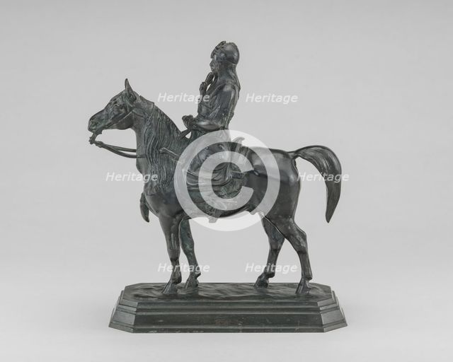 Caucasian Warrior, model c. 1870, cast by 1873. Creator: Antoine-Louis Barye.