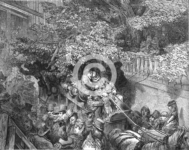 'Caught in the Branches', 1872.  Creator: Gustave Doré.