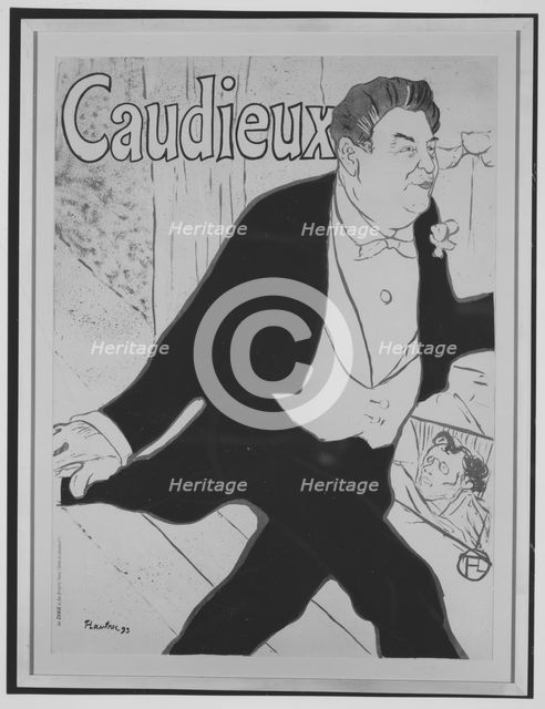 Caudieux, 1893., 1893. Creator: Henri de Toulouse-Lautrec.