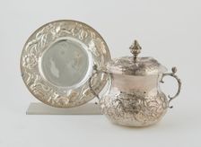 Caudle Cup with Cover and Stand, England, 19th century (Reproduction); 1664/65 (Original). Creator: Unknown