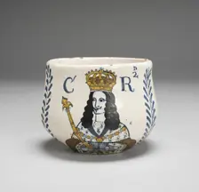 Caudle Cup, Lambeth, 1668. Creator: Unknown