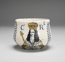 Caudle Cup, Lambeth, 1668. Creator: Unknown