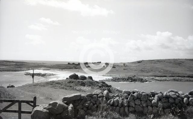 Causeway from Gugh to St Agnes, Scilly Isles, c1955. Creator: Arthur Charles Kirby Ware.