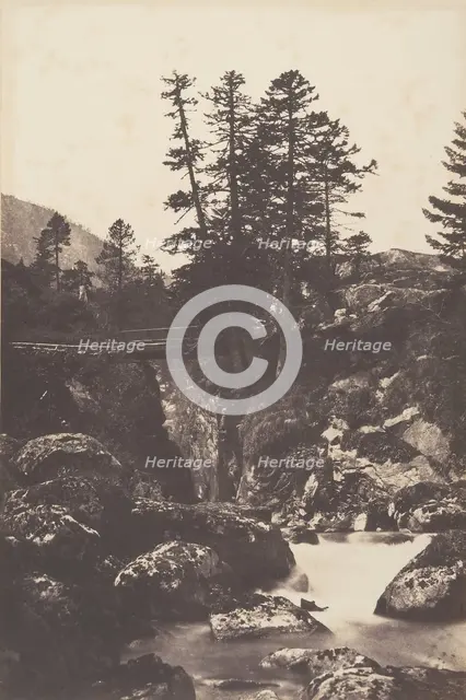 Cauterets, Pont d'Espagne, 1853. Creator: Joseph Vigier.