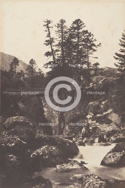 Cauterets, Pont d'Espagne, 1853. Creator: Joseph Vigier.