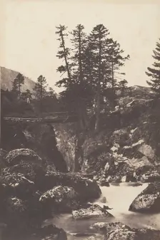 Cauterets, Pont d'Espagne, 1853. Creator: Joseph Vigier