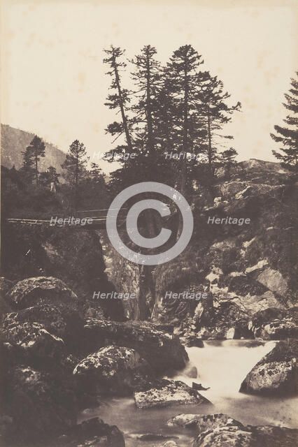 Cauterets, Pont d'Espagne, 1853. Creator: Joseph Vigier.
